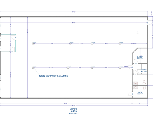 floor plan of lease area
